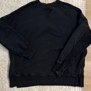 Aerie Black Crewneck Sweatshirt